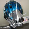 front top view of helmet with cam highlighting tie downs